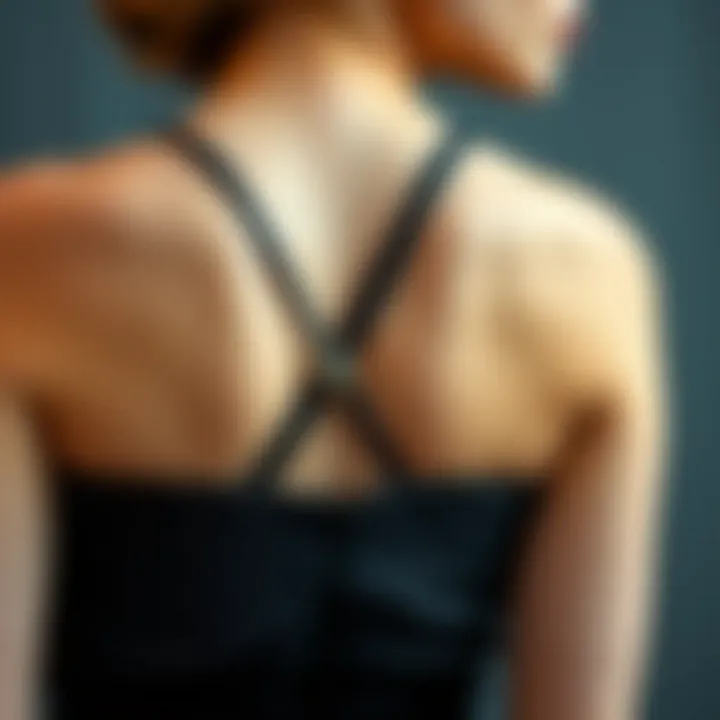 Artistry in Design: Materials and Aesthetics Close-up of upper back belt showcasing intricate design and materials