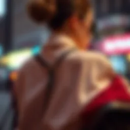 Stylish upper back belt enhancing a fashionable outfit