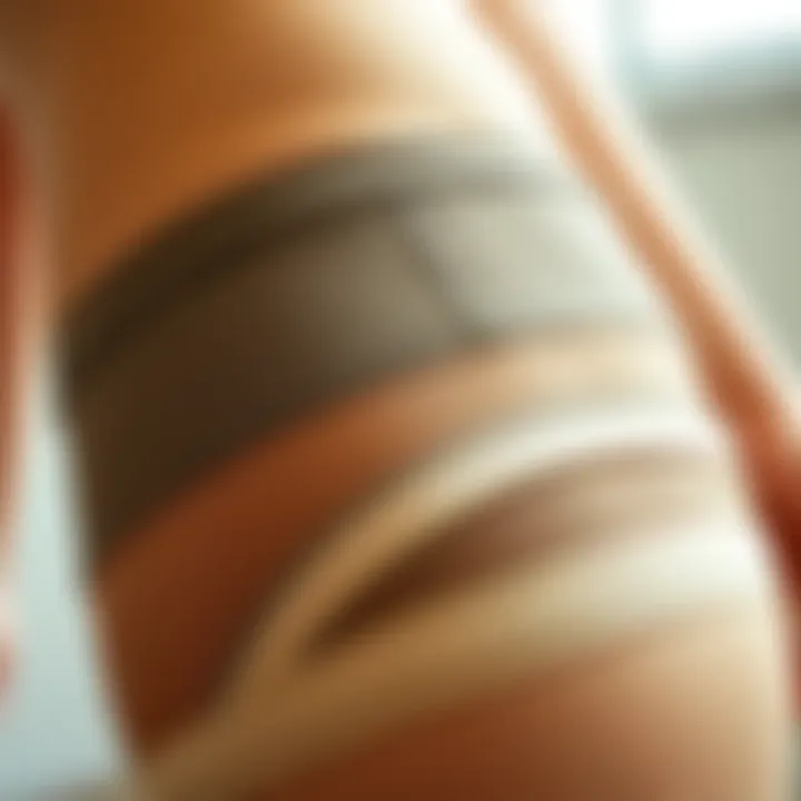 Close-up of sustainable materials used in hip and butt shapers