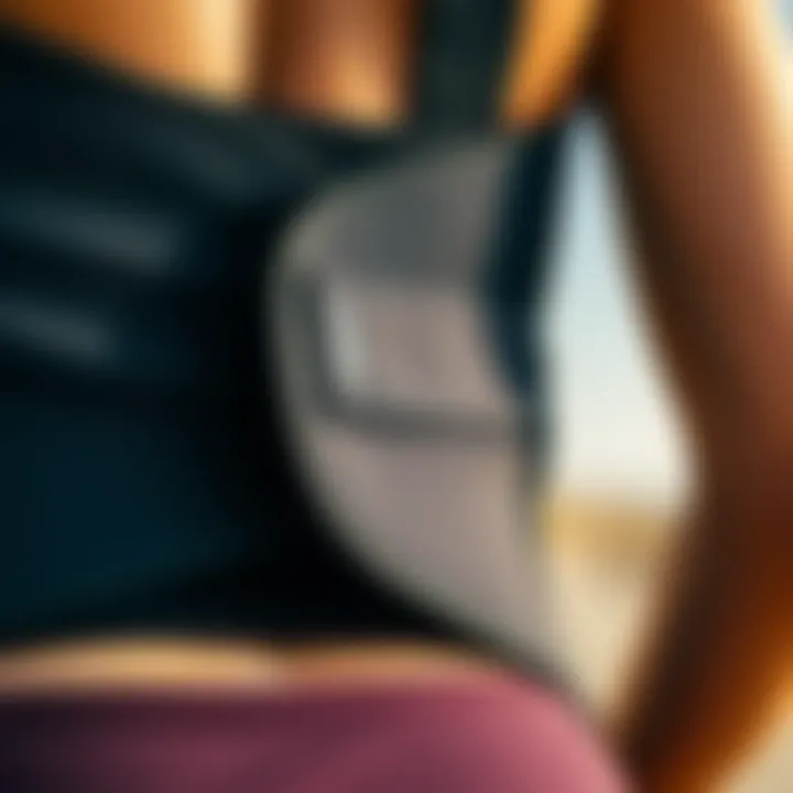 Breathable Materials for Comfort Close-up of breathable materials used in support belts for comfort