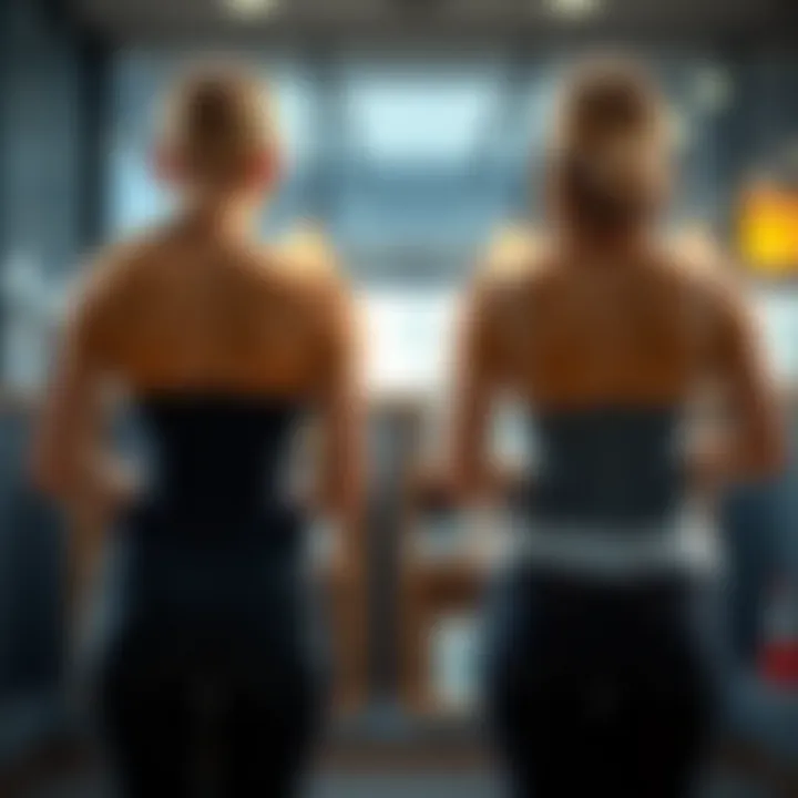 Comparison of Support Belt Designs Illustration comparing various lower back support belt designs