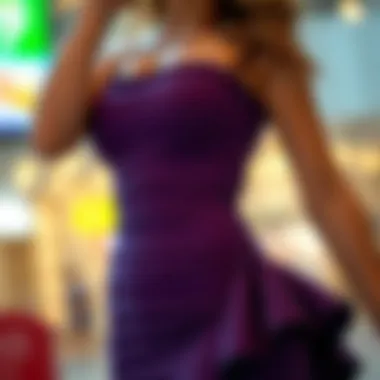 Creative variation of the shirred bodycon dress in a unique design