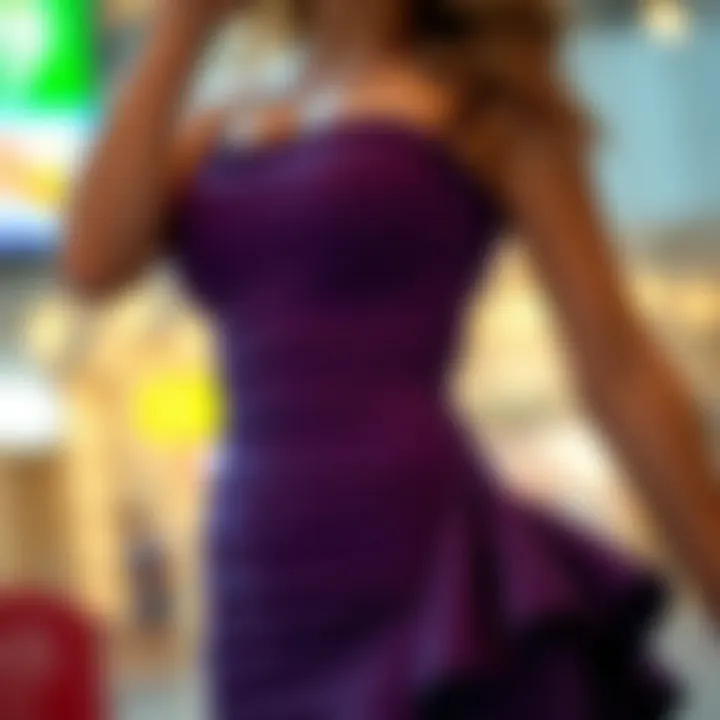 Creative variation of the shirred bodycon dress in a unique design