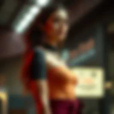 Stylish outfit incorporating an upper arm shaper for enhanced silhouette