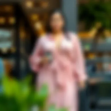 Casual Chic: Day Out in Plus Size Chiffon Casual plus size chiffon ensemble perfect for a day out