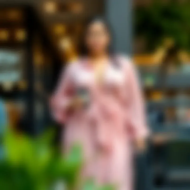 Casual Chic: Day Out in Plus Size Chiffon Casual plus size chiffon ensemble perfect for a day out