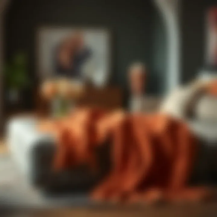 Trendy color palettes for coffee table throws in contemporary decor