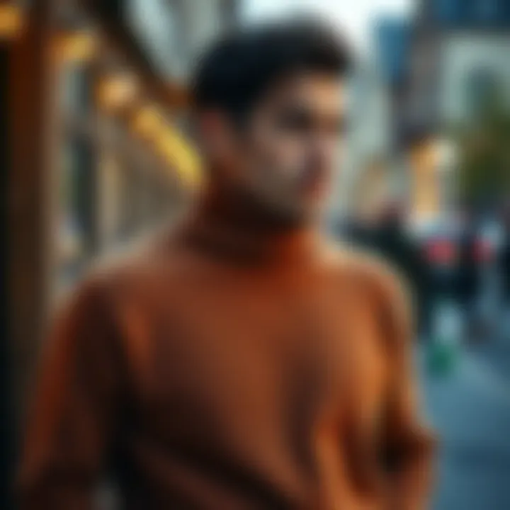 Sustainable fashion choices featuring eco-friendly fleece turtlenecks.