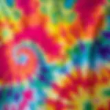 A vibrant tie dye backdrop showcasing swirling colors that evoke creativity