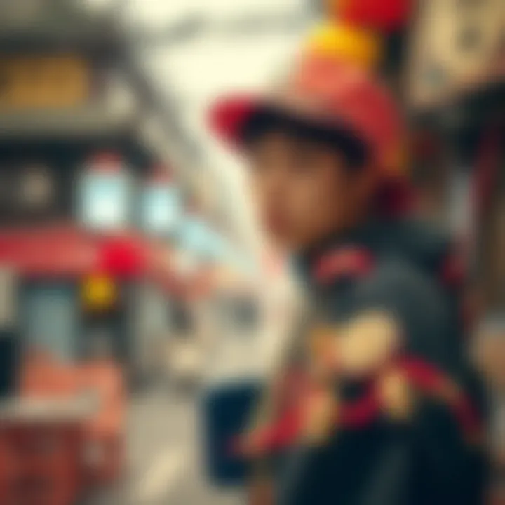 A fusion of traditional elements with modern hip-hop aesthetics.