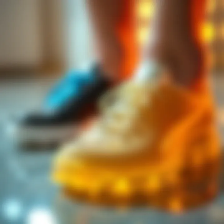 Comparison of Silicone Gel Formulations Visual comparison of different silicone gel formulations used in footwear