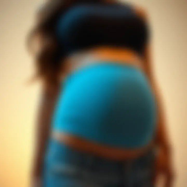 Sizing guide for maternity stomach bands