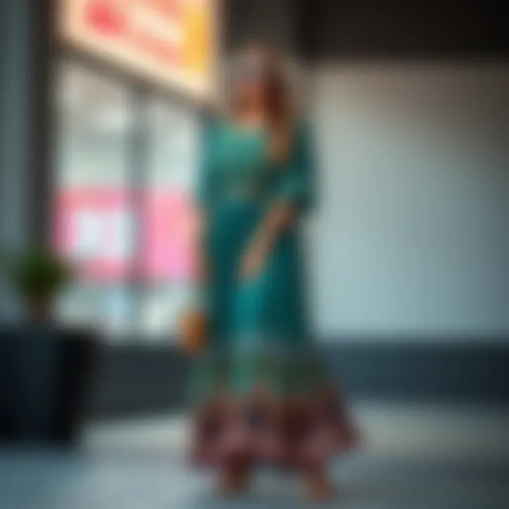 Trendy maxi dress in larger sizes