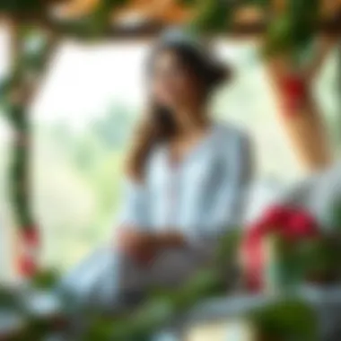 Sustainability in Style: Eco-Friendly Christmas Choices Sustainable fabrics used in Christmas pyjamas displayed in a natural setting