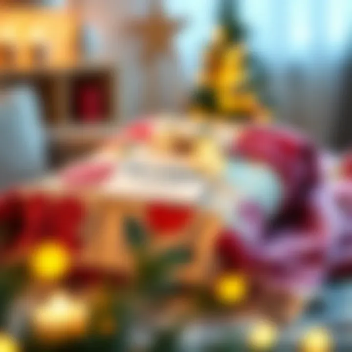 A beautifully wrapped personalized blanket as a thoughtful gift